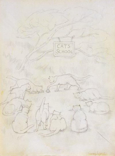 キャッツスクール、1892 作： Edward Burne Jones